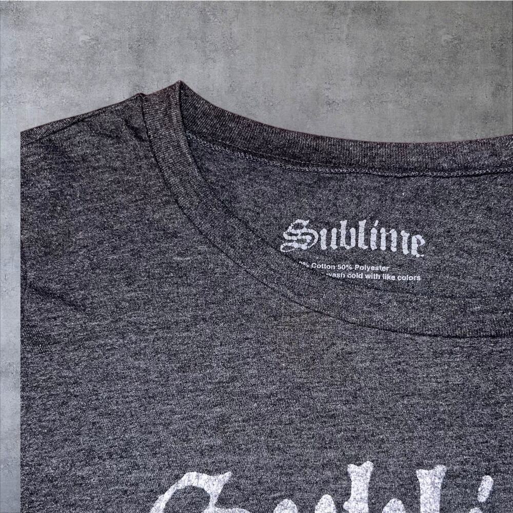 Sublime Long Beach CA Women’s Gray Short Sleeve Graphic T-Shirt LG - Picture 4 of 7